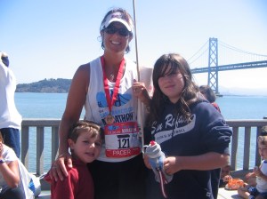 Finish Line with the kids