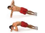 side plank touch