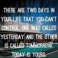 yesterday and tomorrow